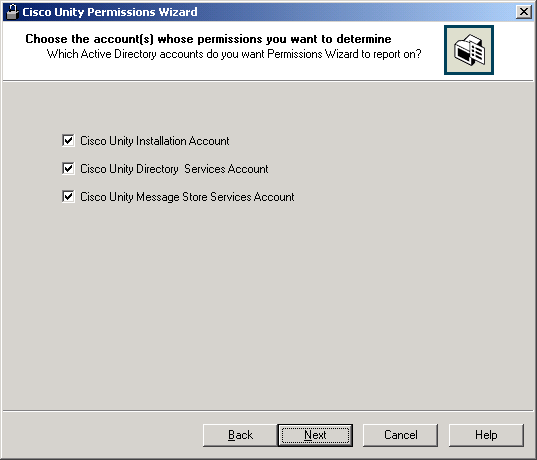 Choose the Accounts Whose Permissions You Want to Determine