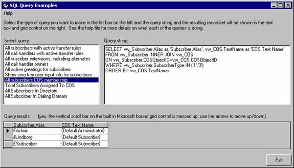 sql query example